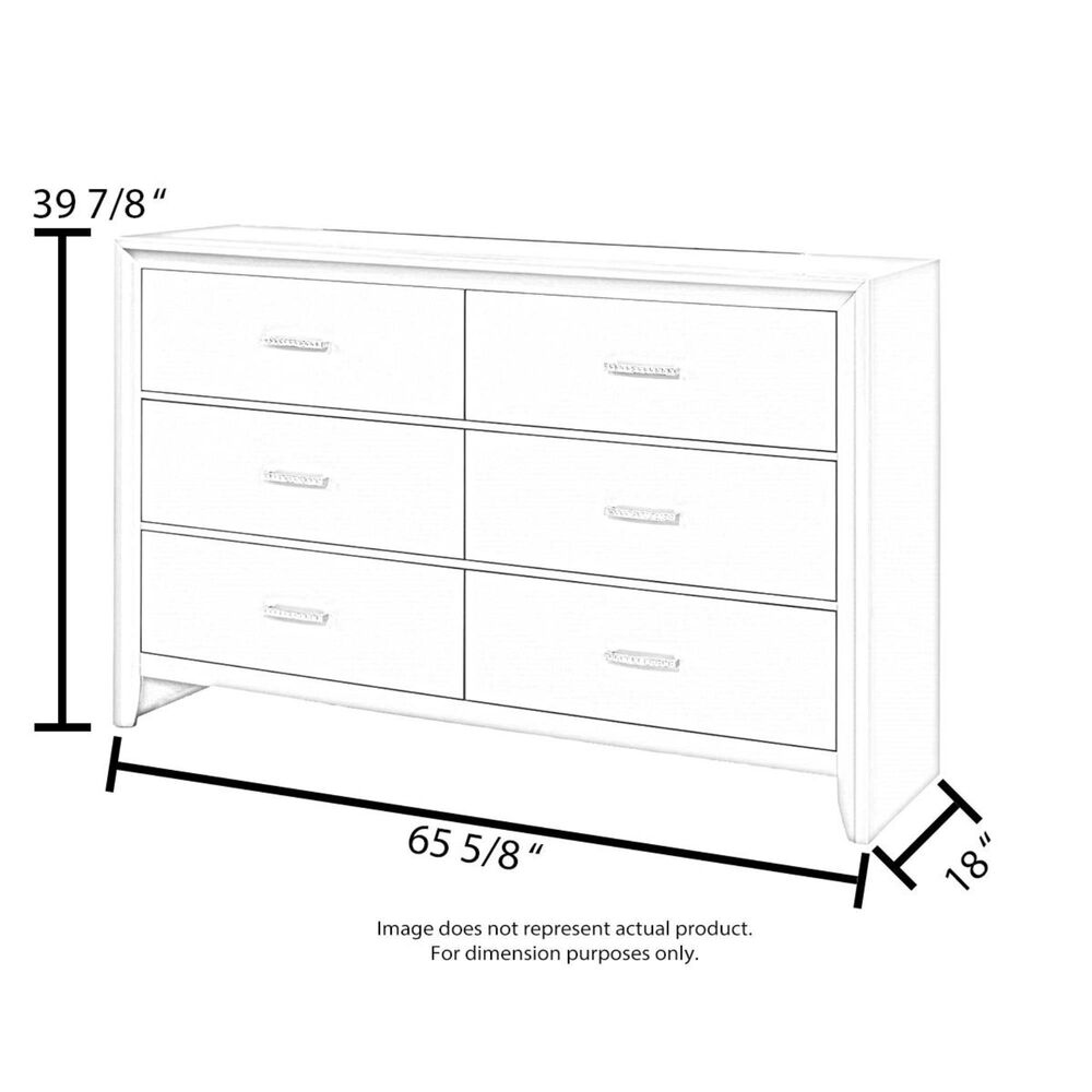 Millennium Porter 7 Drawer Dresser in Burnished Brown, , large