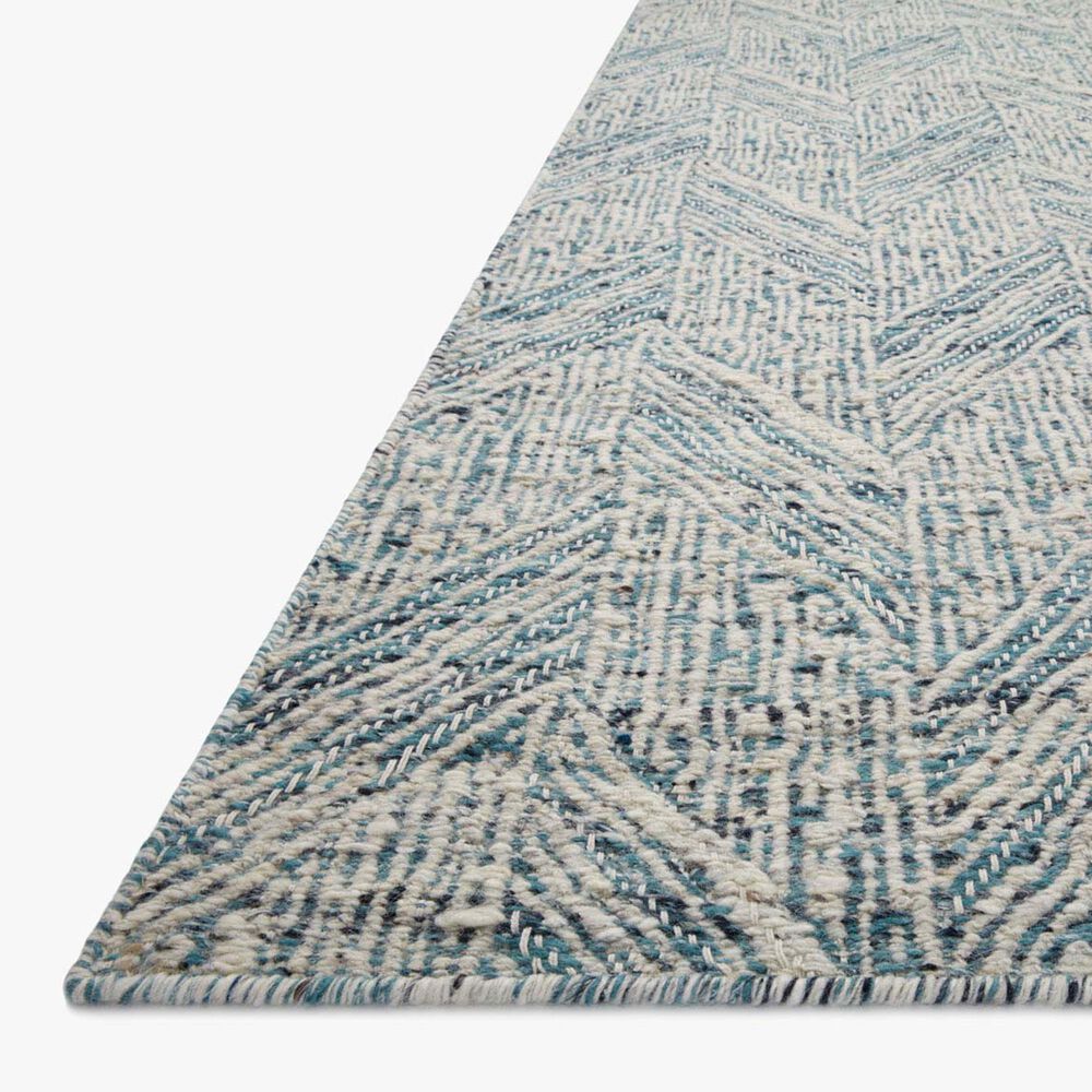 Loloi Raven 2&#39;3&quot; x 3&#39;9&quot; Blue and Ivory Area Rug, , large