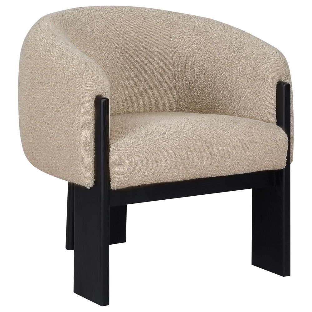 Coaster Valdez Barrel Back Accent Chair in Beige, , large