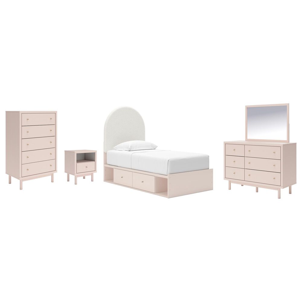 Ashley Ashley Wistenpine 4-Piece Bedroom Set in Pink, , large