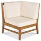 Hearth and Haven Perla 5-Piece Outdoor Sectional in Cream, , large