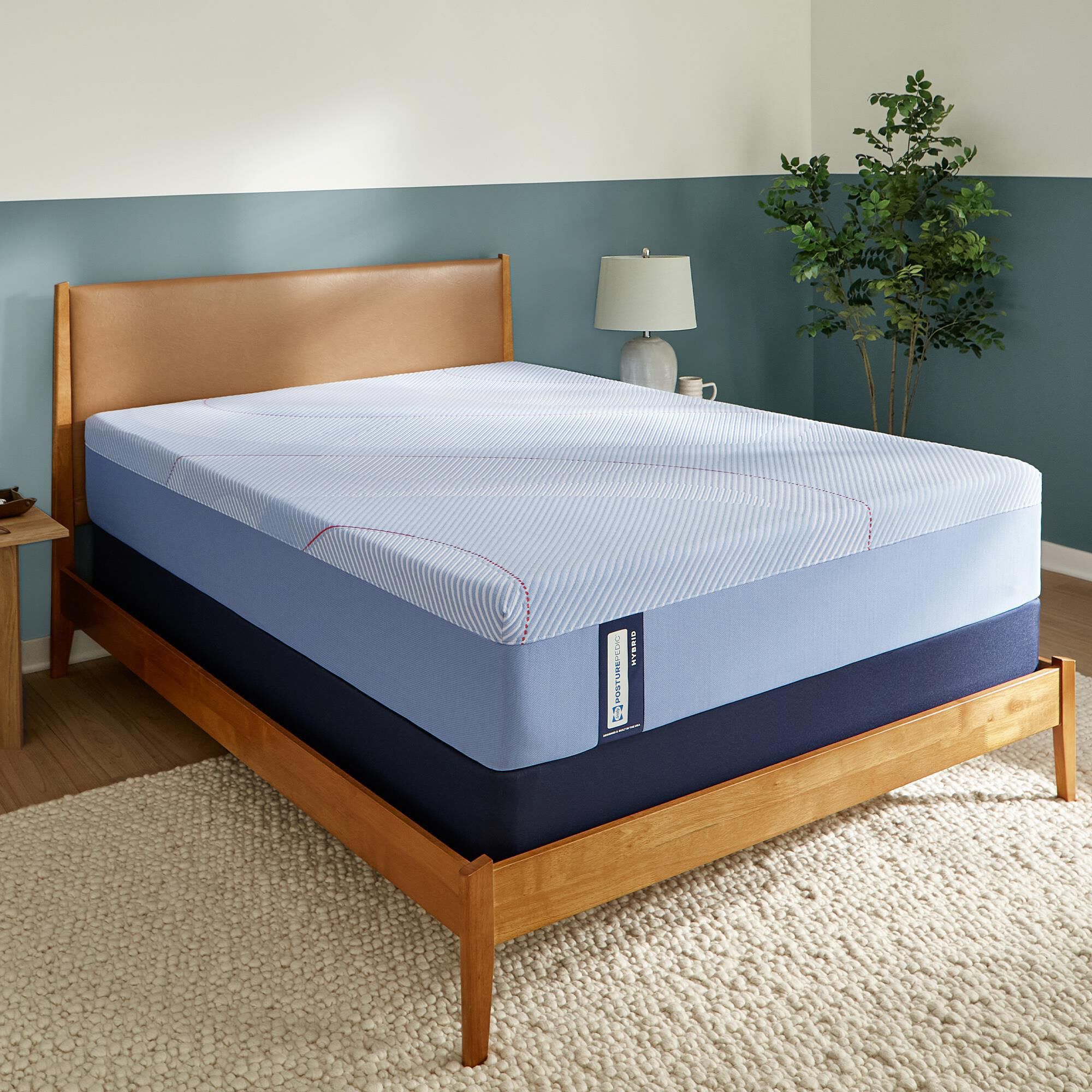 Sealy Kinney Medium Hybrid Twin Mattress with Low Profile Box Spring