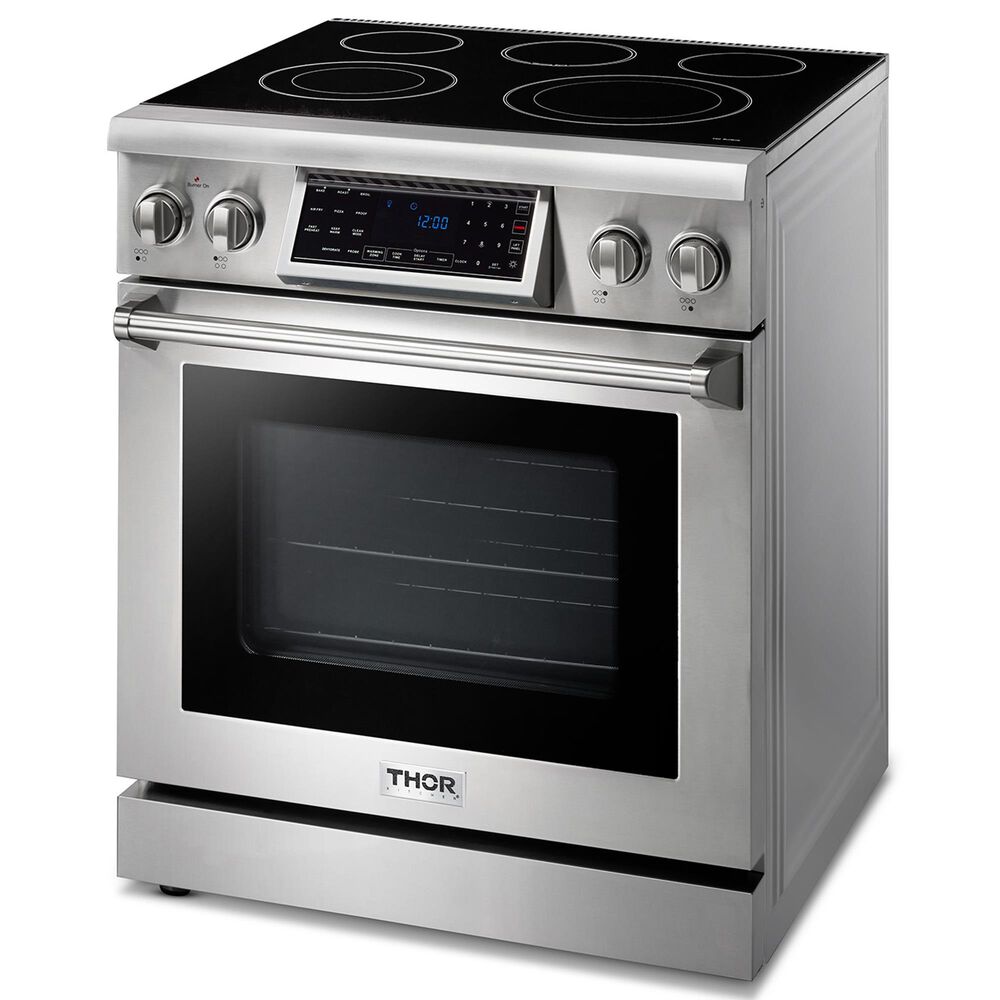 Thor Kitchen 30&quot; Professional Electric Range with Storage Drawer in Stainless Steel, , large