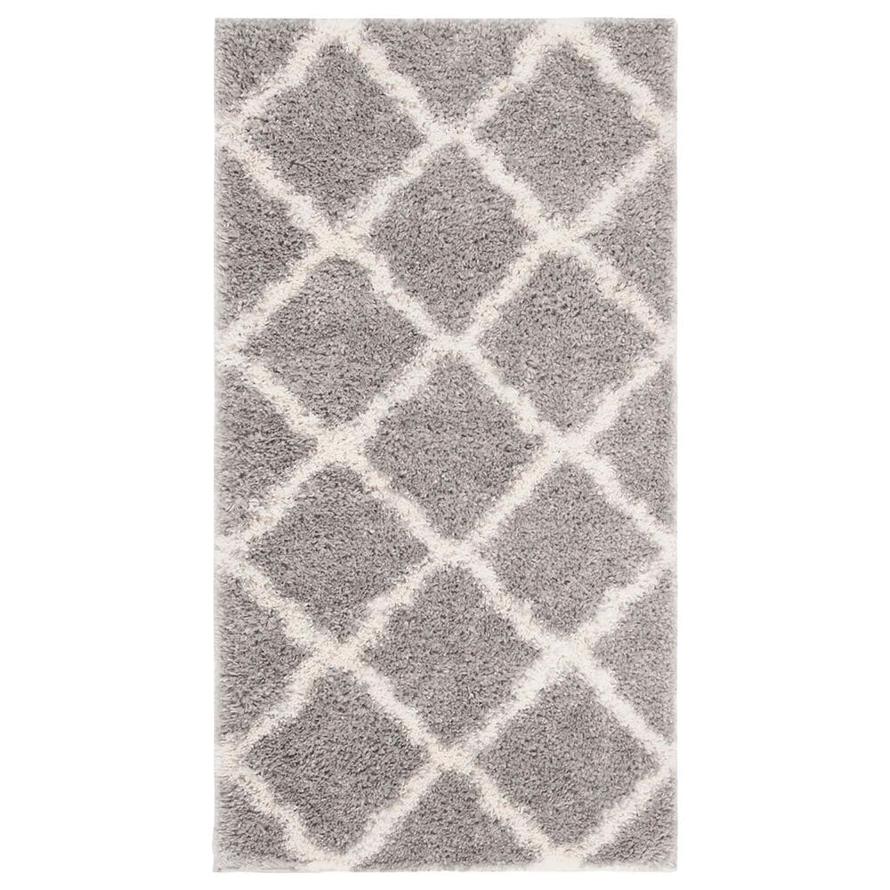Safavieh Parma Shag 2"3" x 5"3" Grey and Cream Runner, , large