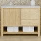 James Martin Vanities Marigot Single 48" Single Vanity in Sun-washed Oak with 3 cm Arctic Fall Solid Surface Top, , large