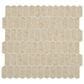 Dal-Tile Statuette Harbor Beige 12" x 12" Picket Glass Mosaic Sheet, , large