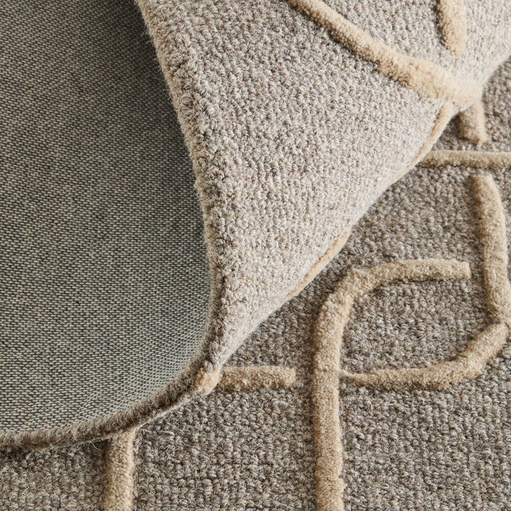 Feizy Kimball Gray, Taupe and Tan 3&#39;6&quot; x 5&#39;6&quot; Area Rug, , large