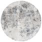Safavieh Aston  6"7" Round Ivory and Grey Area Rug, , large