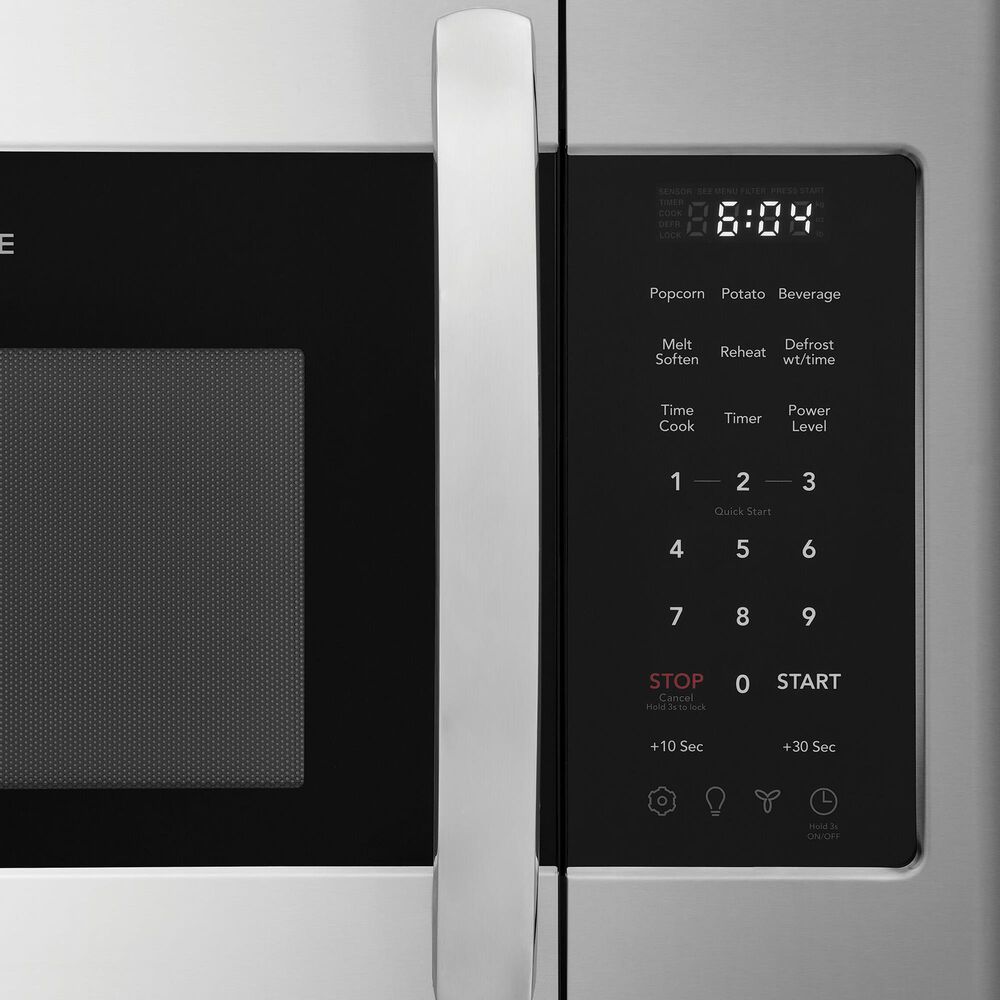 Frigidaire 4-Piece Kitchen Package with 25.6 Cu. Ft. 36" Standard Depth Refrigerator, 30" Electric Range, 1.8 Cu. Ft. Over-The-Range Microwave, 24 in. Built-In Dishwasher in Stainless Steel, , large