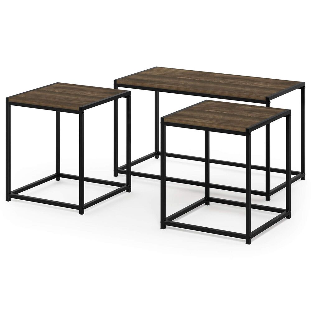 HOMLUX 3-Piece Table Set in Columbia Walnut, , large