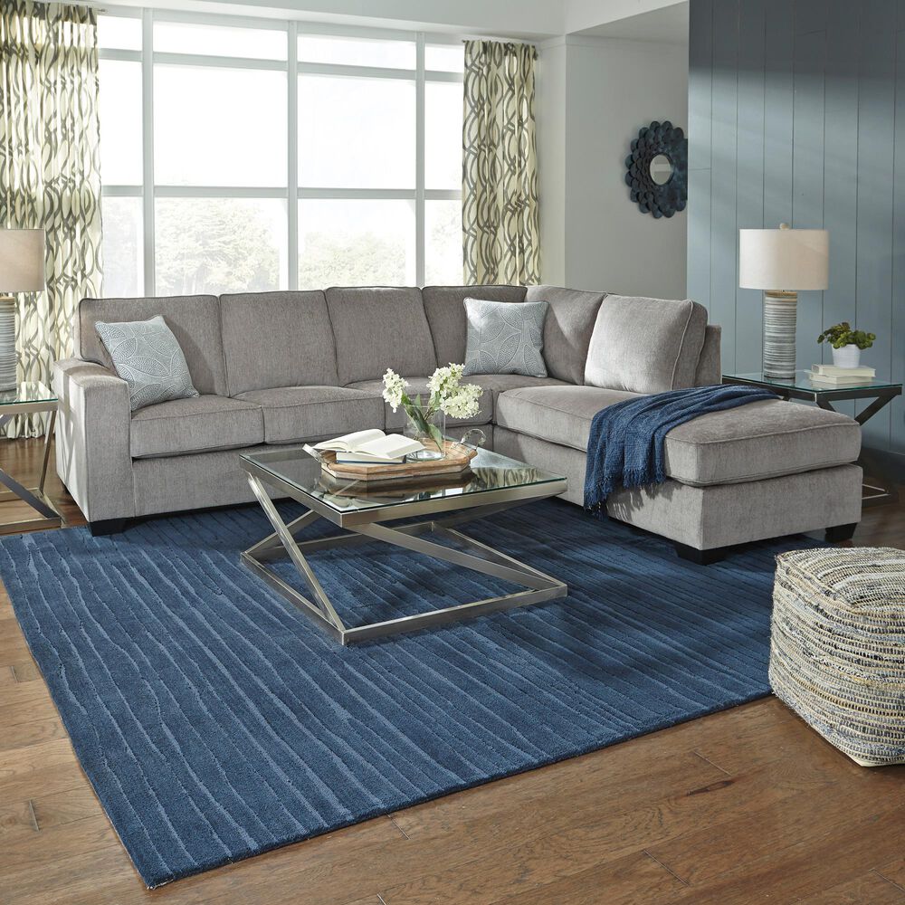 Ashley Altari 2-Piece Right Facing Sectional in Alloy, , large