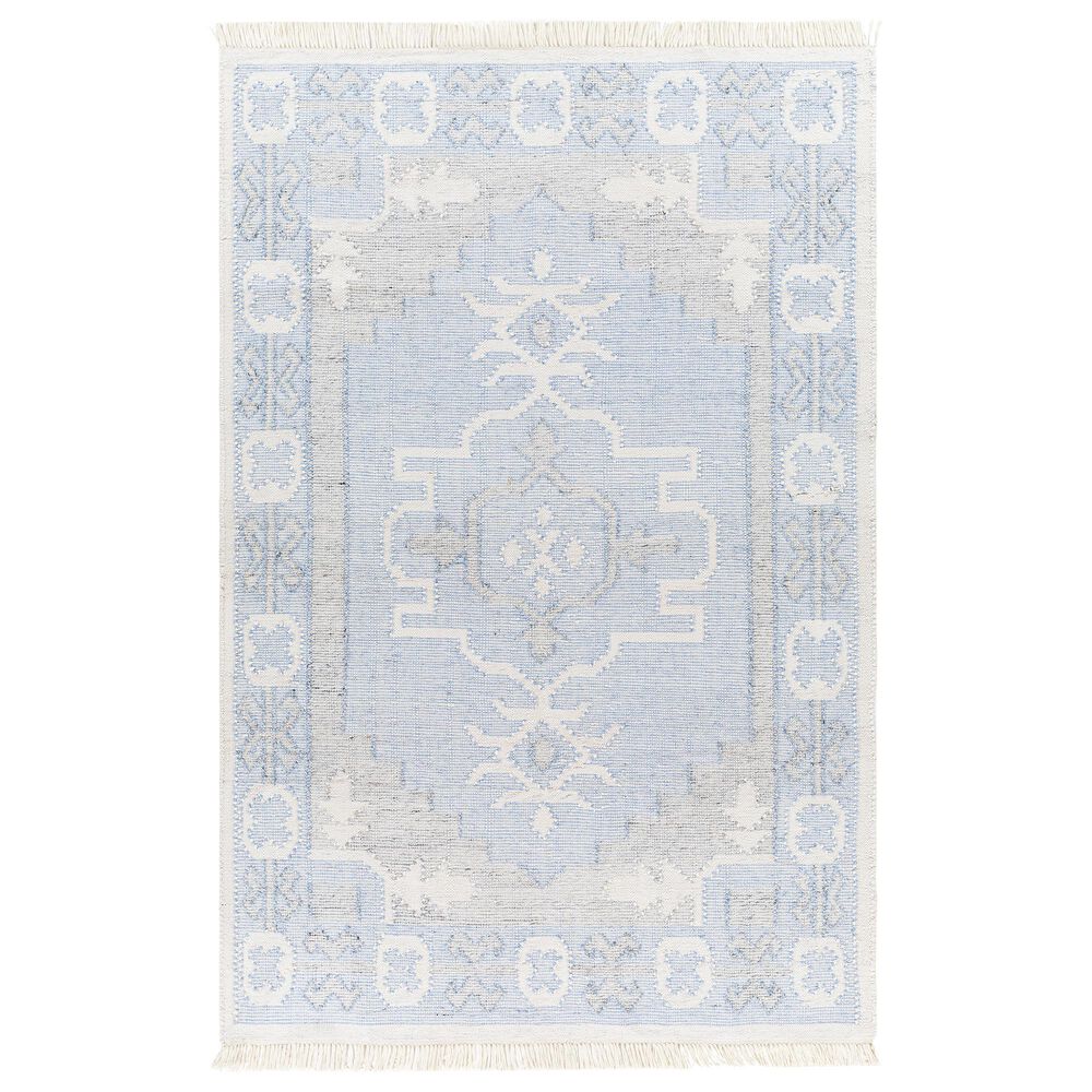 Surya Bursa 5" x 7"6" Light Blue, Cream, Gray and Black Area Rug, , large