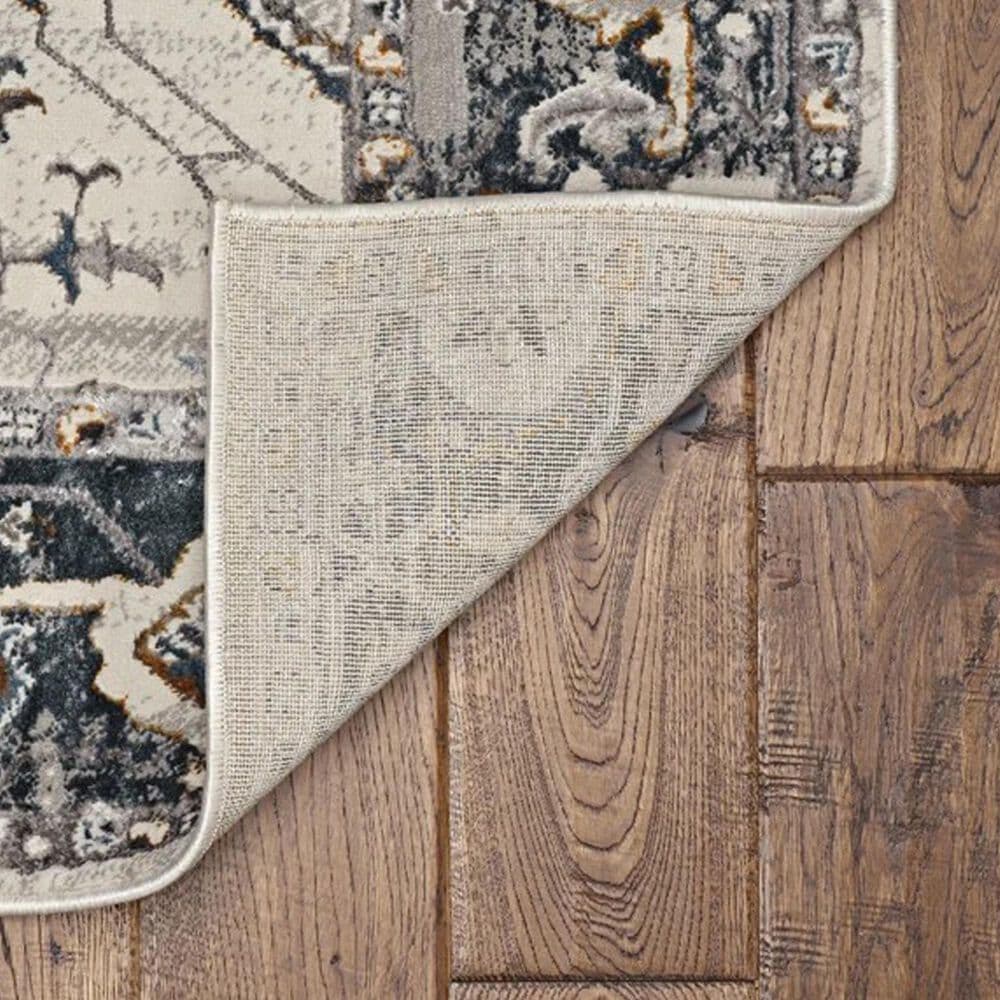 Kas Oriental Rugs Inspire Empra 2&#39;2&quot; x 6&#39;11&quot; Ivory and Grey Runner, , large