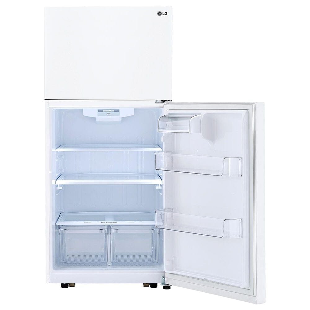LG 20 Cu. Ft. Top Freezer Refrigerator in Smooth White, , large