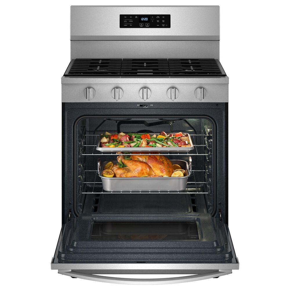 Whirlpool 30&quot; Gas Range with Air Cooking Technology and No Preheat Air Fry in Fingerprint Resistant Stainless Steel, , large
