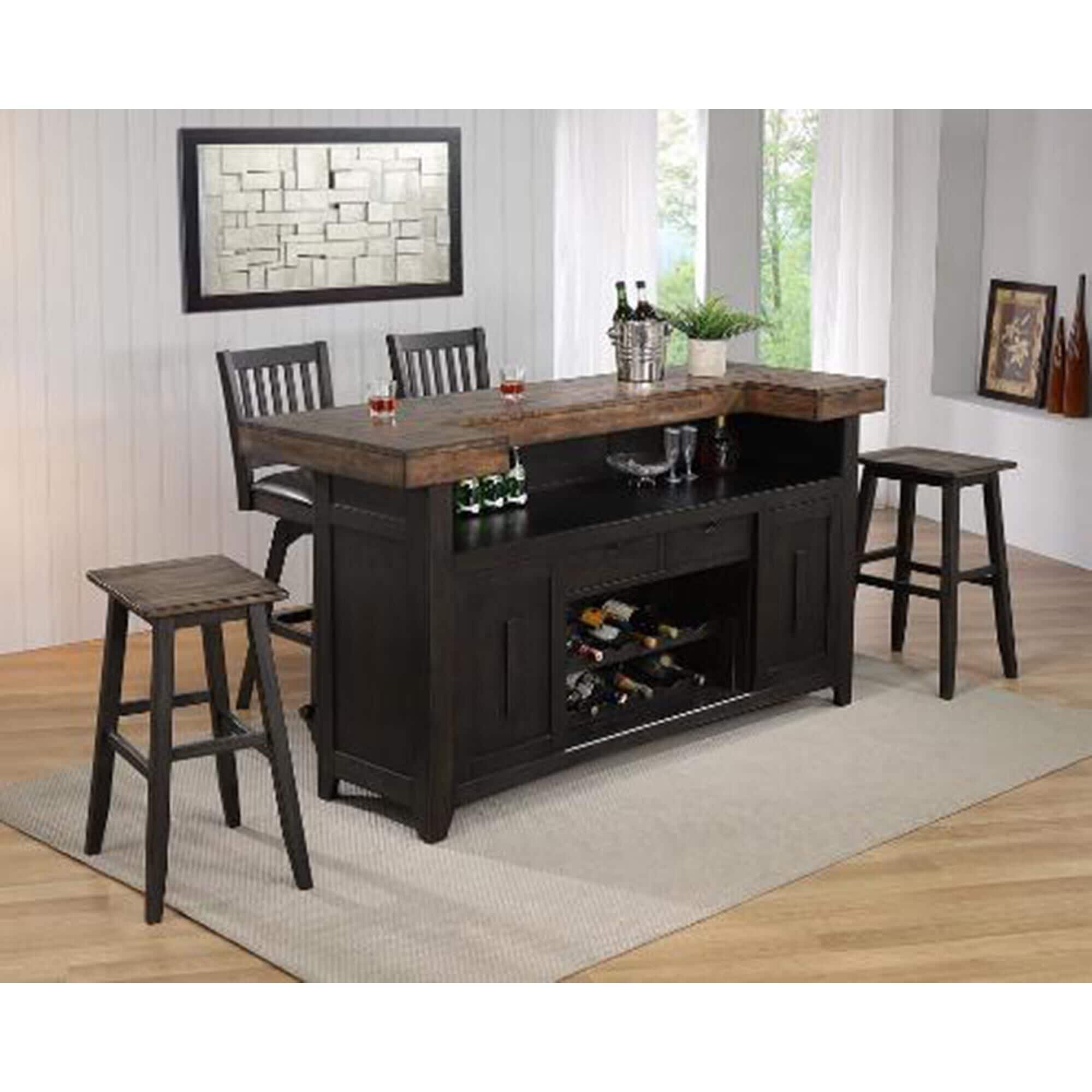 Radius Ashford Home Bar in Black | Nebraska Furniture Mart