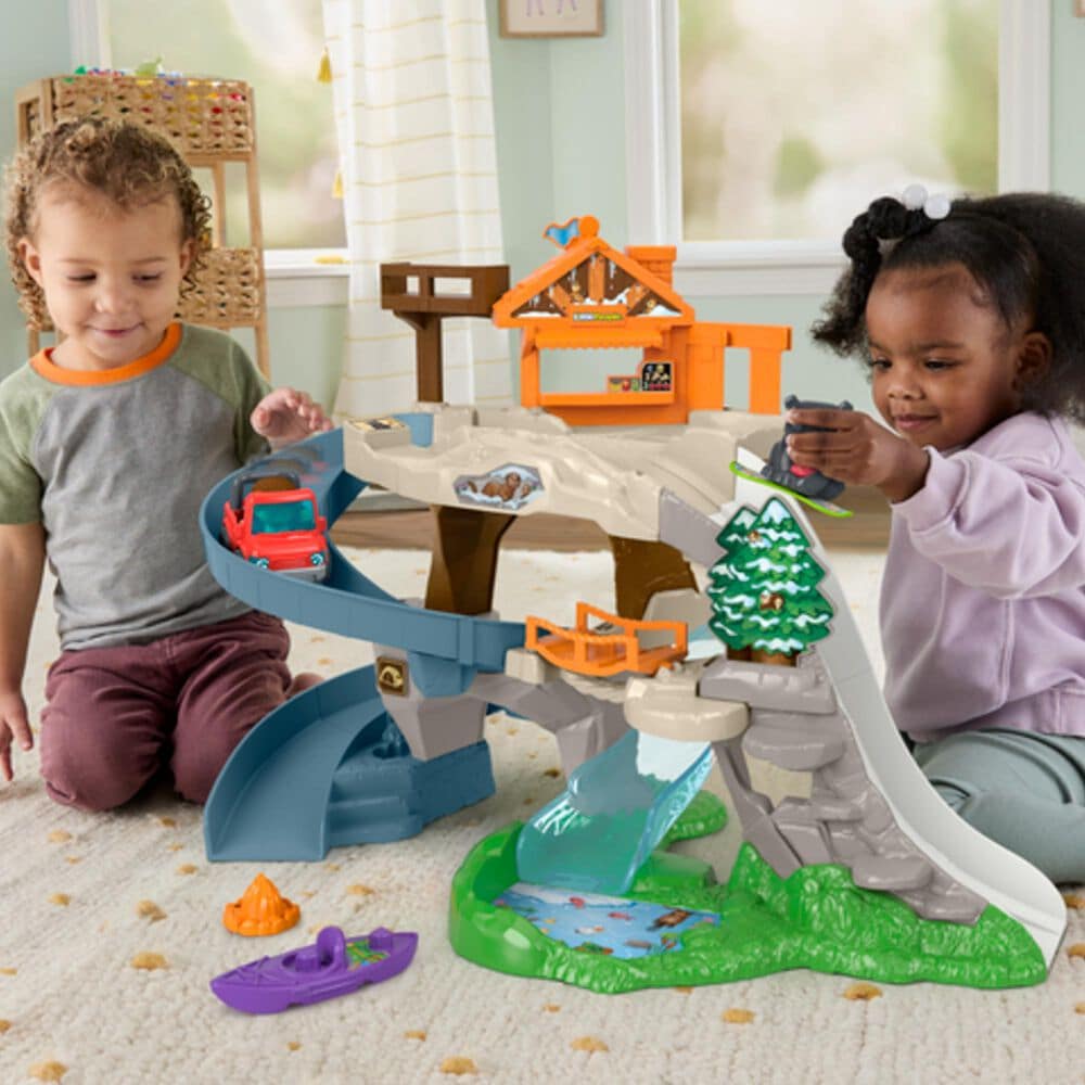 Fisher Price Ultimate Mountain Playset with Vehicle and Figures, , large