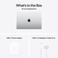 Apple MacBook Pro 16.2" Laptop - Apple M4 Max chip 14-core - 36GB RAM - 32-core GPU - 1TB SSD in Silver with 3-Year AppleCare+, , large