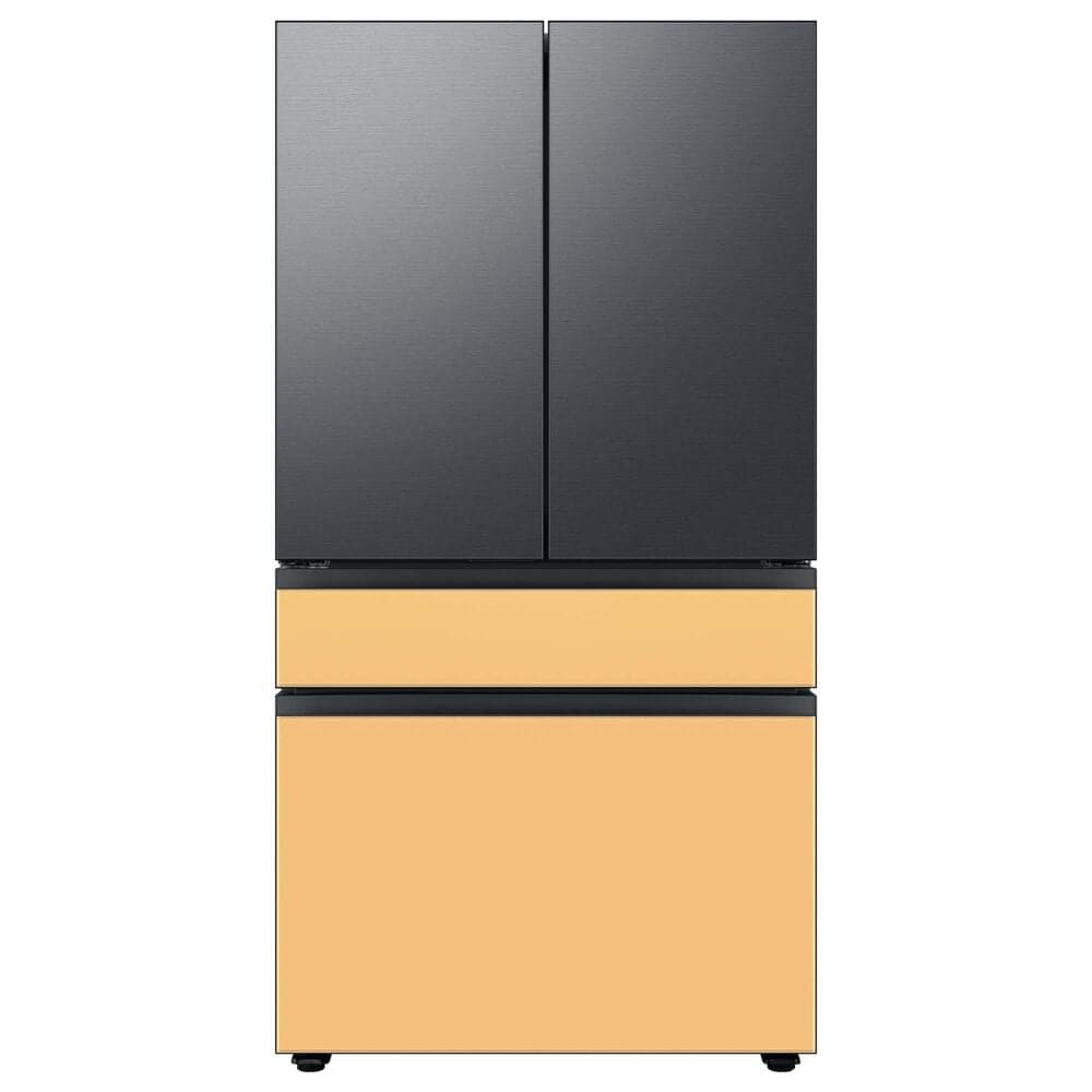 Samsung Bespoke Bespoke 4-Door French Door Refrigerator Top Panel in Matte Black Steel, , large