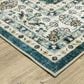 Oriental Weavers Sumter 5" x 7" Teal and Ivory Area Rug, , large