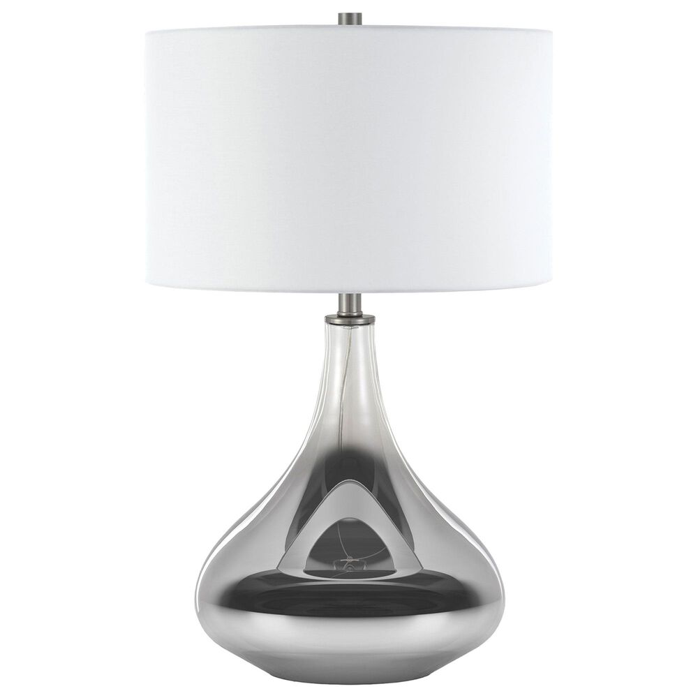 Hudson and Canal Mirabella Table Lamp in Smoked Chrome Glass, , large