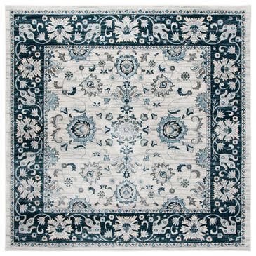 Safavieh Isabella 6"7" Square Cream and Navy Area Rug, , large