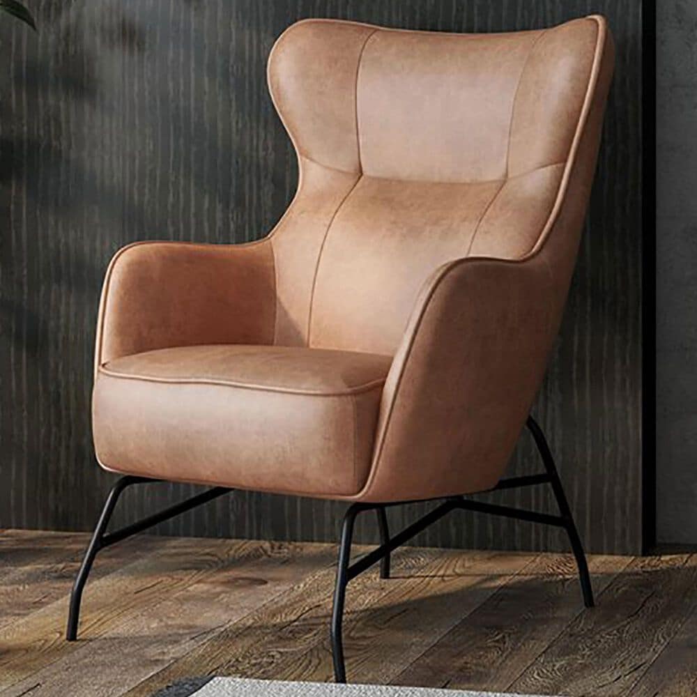 Golden Wave Furniture Franky Accent Chair in Saddle, , large