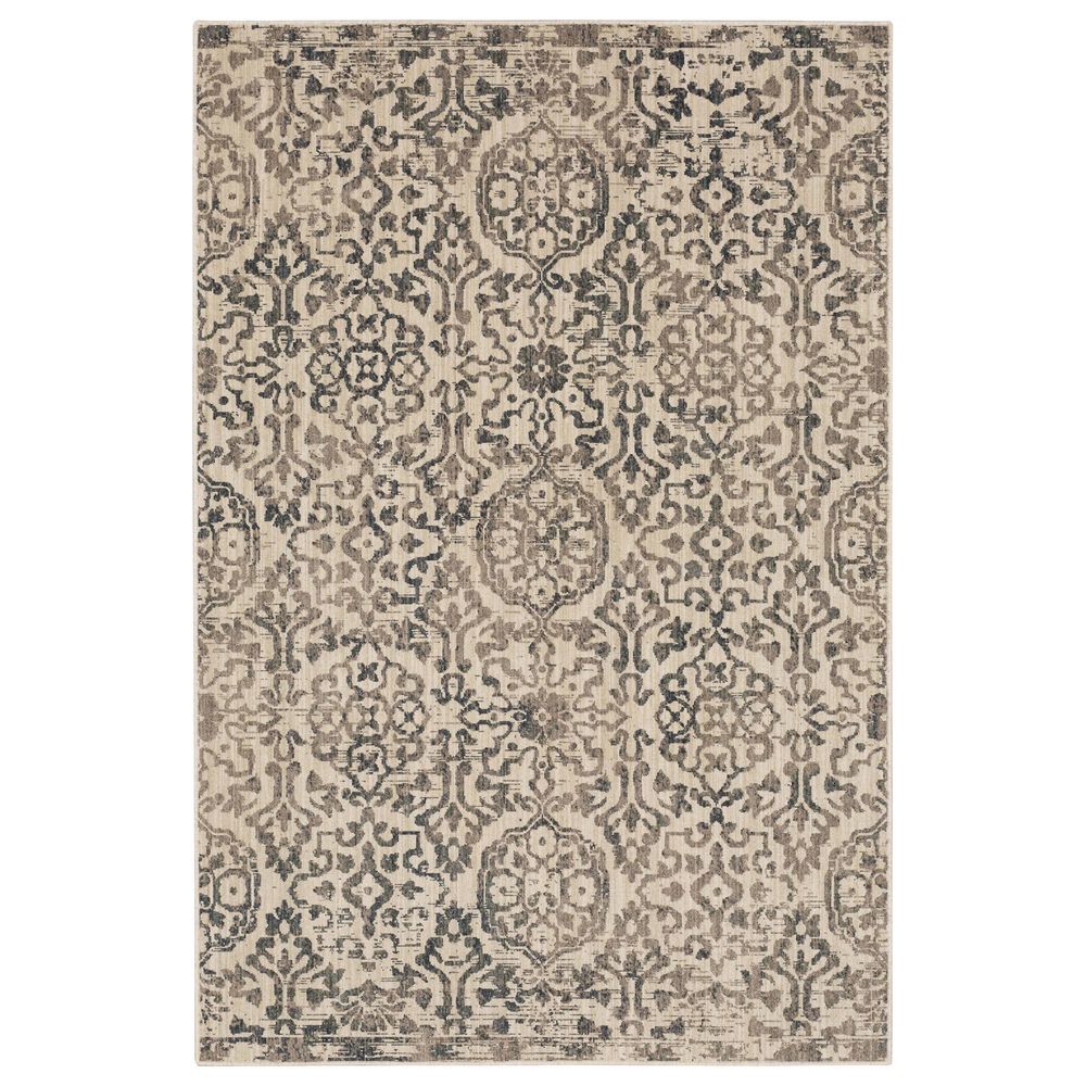 Karastan Relic Pompeii 92155-90082 6"6" x 9"6" Gray Area Rug, , large