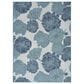 Nourison Garden Oasis Floral Blue 4" x 6" Indoor/Outdoor Area Rug, , large