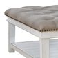 Signature Design by Ashley Kanwyn Upholstered Ottoman Cocktail Table in Whitewash, , large