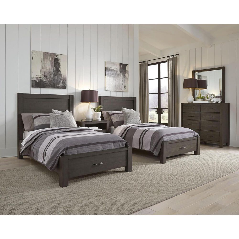 Riva Ridge Mill Creek Twin Storage Bed in Carob, , large