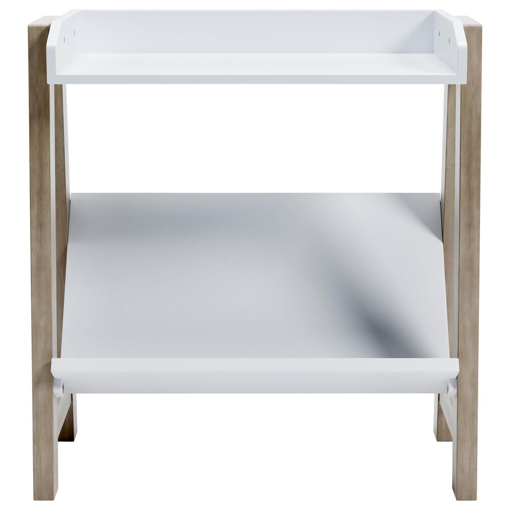 Ashley Blariden Small Bookcase in Light Tan and White, , large