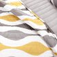 Triangle Home Fashions Mid Century Geo 3-Piece King Quilt Set in Gold and Gray, , large