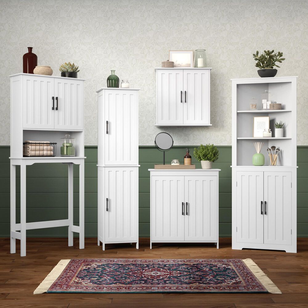 RiverRidge Home Monroe 2-Door Tall Cabinet in White, , large