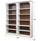 Wycliff Bay Durham 6-Shelf Bookcase in Weathered White and Cherry (Set of 2), , large