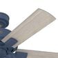 Hunter Hartland 44" Ceiling Fan with LED Lights in Indigo Blue, , large