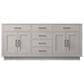Lexora Home Abbey 72" Double Bathroom Vanity in White Oak with 2 cm White Carrara Marble Top, Rectangular Sinks and 70" Mirror, , large