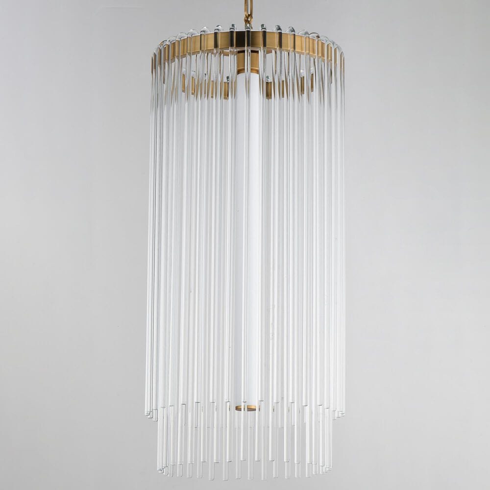 Maxim Lighting Jolie 1-Light Foyer Pendant in Natural Aged Brass, , large