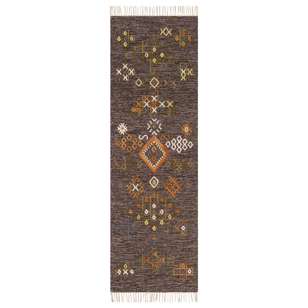 Surya Zanafi ZNF-2305 2'6" x 8' Brown, Orange and Red Area Rug, , large