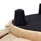 Jennifer Taylor Home Roquefort 24.5" Dog Sofa Bed with Box-Pleated Skirt in Olive Green, , large