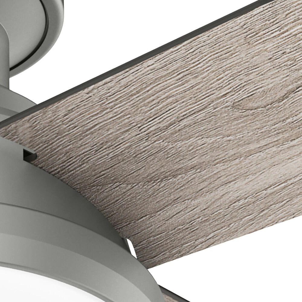 Hunter Dempsey Low Profile 52&quot; Ceiling Fan with Lights in Matte Silver, , large