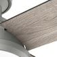 Hunter Dempsey Low Profile 52" Ceiling Fan with Lights in Matte Silver, , large