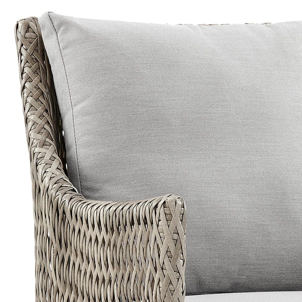 Blue River Silvana Outdoor Dining Chair with Beige Cushion in Gray (Set of 2), , large