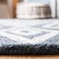 Safavieh Micro-Loop 5" Square Navy and Blue Area Rug, , large