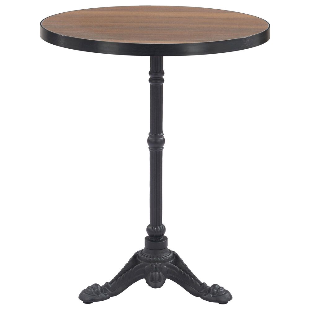 Zuo Modern Gazebo Dining Table in Walnut and Black - Table Only, , large