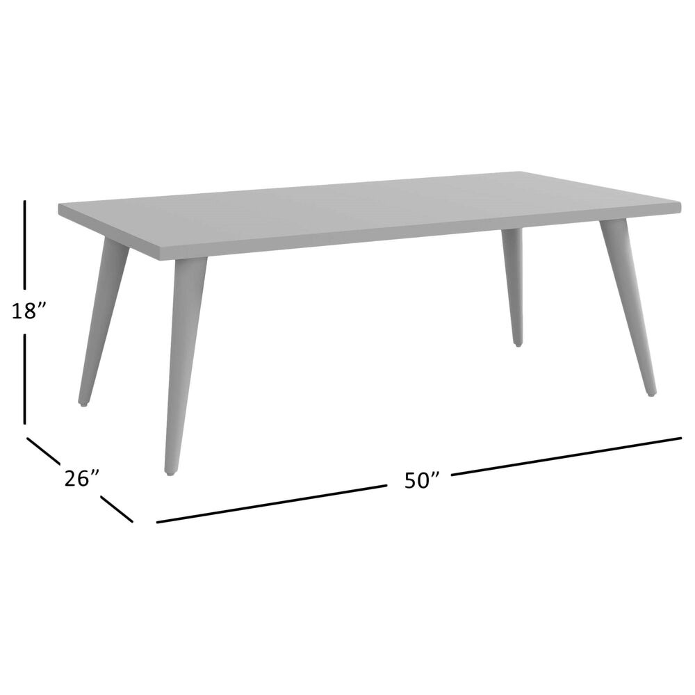 Waltham Prelude Rectangle Cocktail Table in Suede, , large