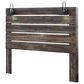 Signature Design by Ashley Drystan King Panel Headboard in Rustic Brown, , large