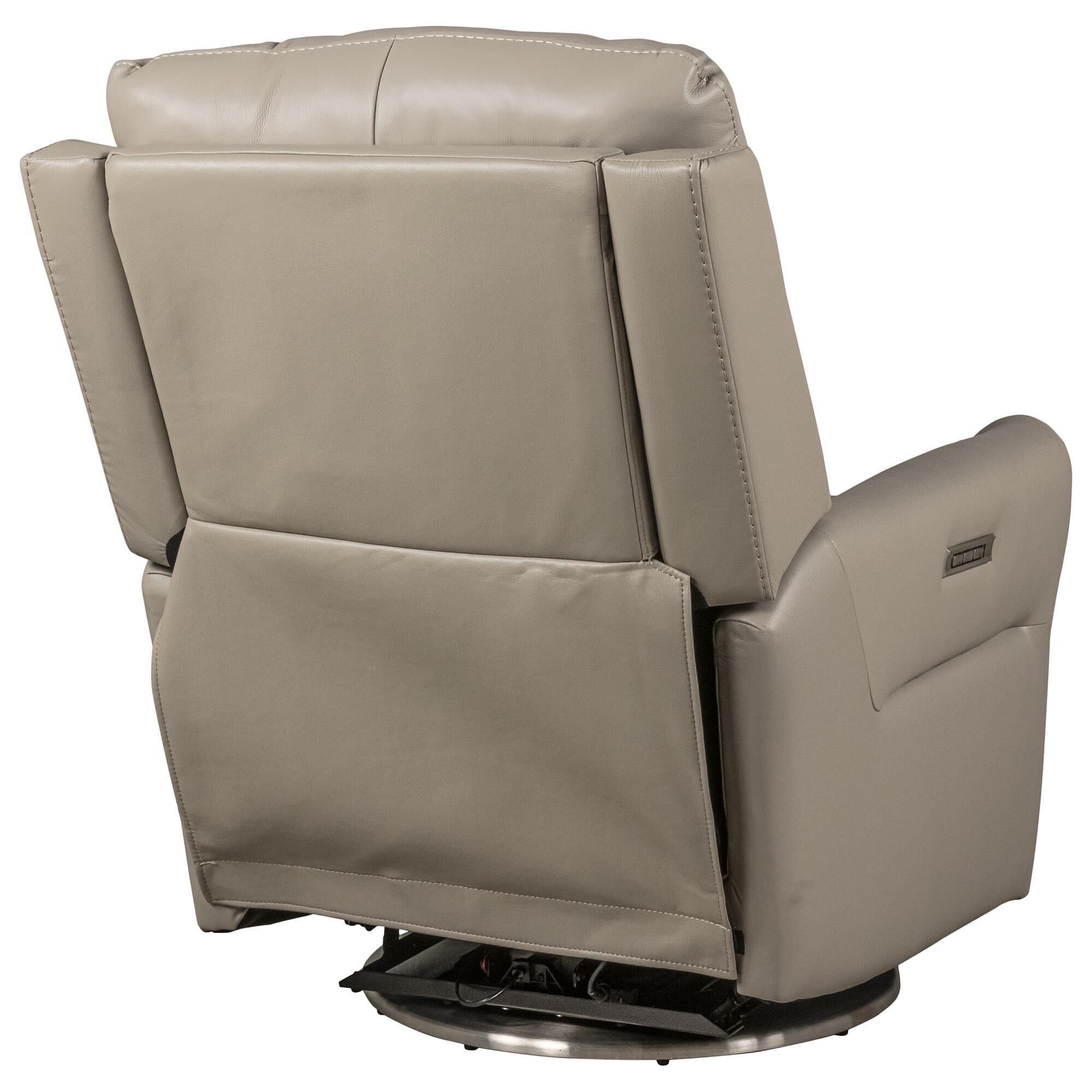 MotoMotion Leather Power Swivel Recliner in Sorrento Dove NFM