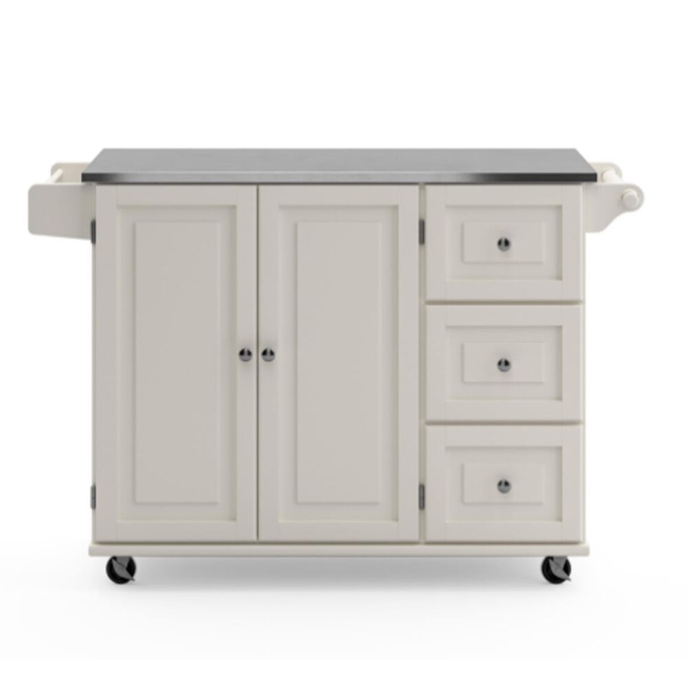 Home Styles Dolly Madison Kitchen Cart in White, , large