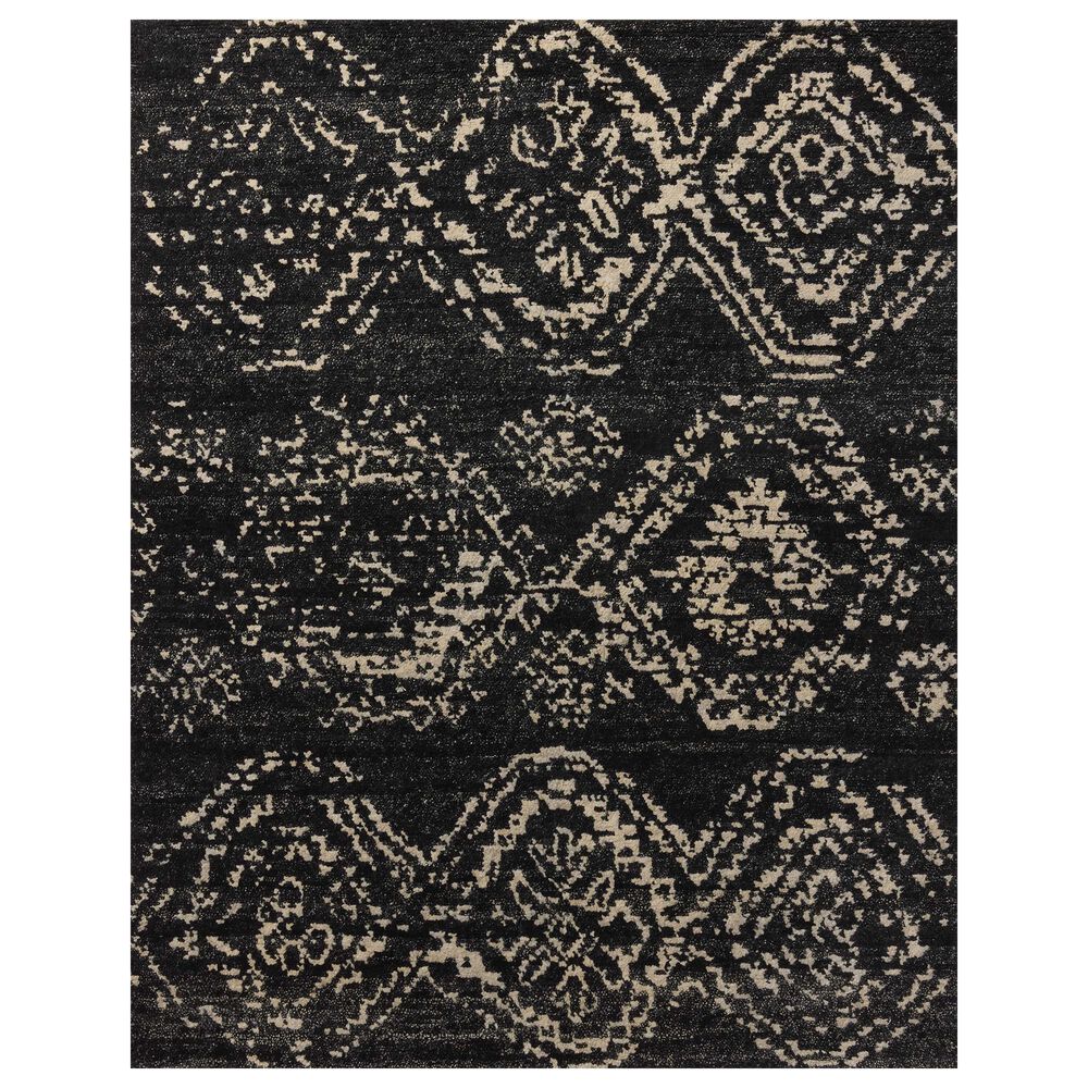 Loloi Meryl 7"9" x 9"9" Black and Ivory Area Rug, , large
